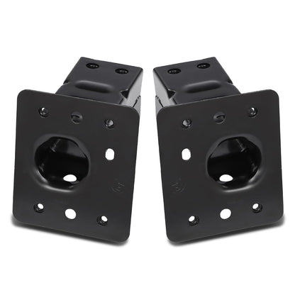 G-PLUS Bumper Impact Bar Bracket Set Compatible with Buick Encore 2013-2017 Chevy Trax 2013-2016 42392685, 42392684 Black