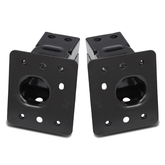 G-PLUS Bumper Impact Bar Bracket Set Compatible with Buick Encore 2013-2017 Chevy Trax 2013-2016 42392685, 42392684 Black