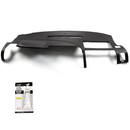 G-PLUS TPE Dash Cover Compatible with Chevy Silverado (LS, LT, WT, Base)/ GMC Sierra (SL, SLE, WT, Base) 2007-2013 Black