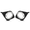G-PLUS Front Bumper Fog Light Cover Trim Bezel Pair Compatible with Toyota RAV4 2009-2012 521270R040, 521280R040