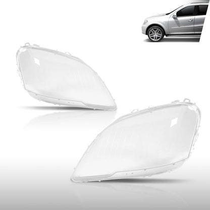 G-PLUS Headlight Lens Cover Compatible with Benz ML-Class W164 ML350 2009-2011 Left & Right Front Headlamp Lens Cover Clear