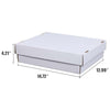 G-PLUS Trading Card Storage Box 3200 Count White Corrugated Cardboard Box Versatile Card Storage Box (Card not included)