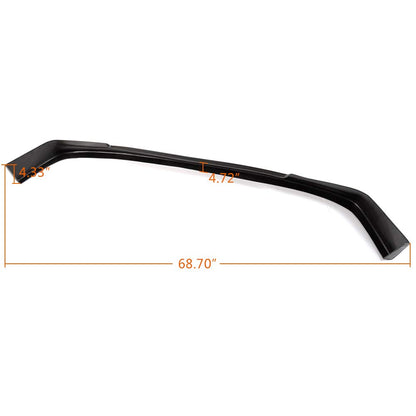 Front Bumper Lip Compatible for Honda Civic 1988 1989 1990 1991 | CS Style Unpainted Black PU Front Lip Finisher Under Chin Spoiler