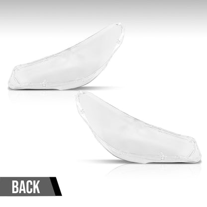 G-PLUS Headlight Lens Cover Compatible with BMW 5-Series GT F07 2010-2017 Left & Right Pair Front Headlamp Lens Cover Clear