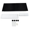 G-PLUS 47.2" Computer Desk Wood Office Table, Modern Simple Style PC Laptop Notebook Study Writing Table for Home Office Workstation Black Color