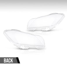 G-PLUS Headlight Lens Cover for Benz CLS W218 CLS350 CLS500 CLS550 2010-2014 Clear Close-up View