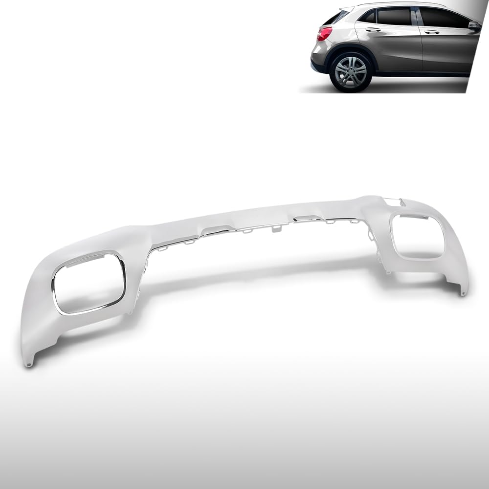G-PLUS Rear Bumper Molding Trim Compatible with Benz GLA250 2015 2016 2017 2018 2019 1568851400, A1568851400, 156-885-14-00 Silver