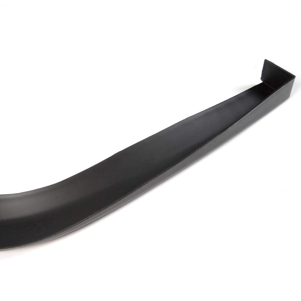 Universal Fit CS Style PP Front Bumper Add on Lip Flat Splitter Plate Under Panel Unpainted Black Spoiler Splitter Valance Chin Bodykit - 67" L x 22" D
