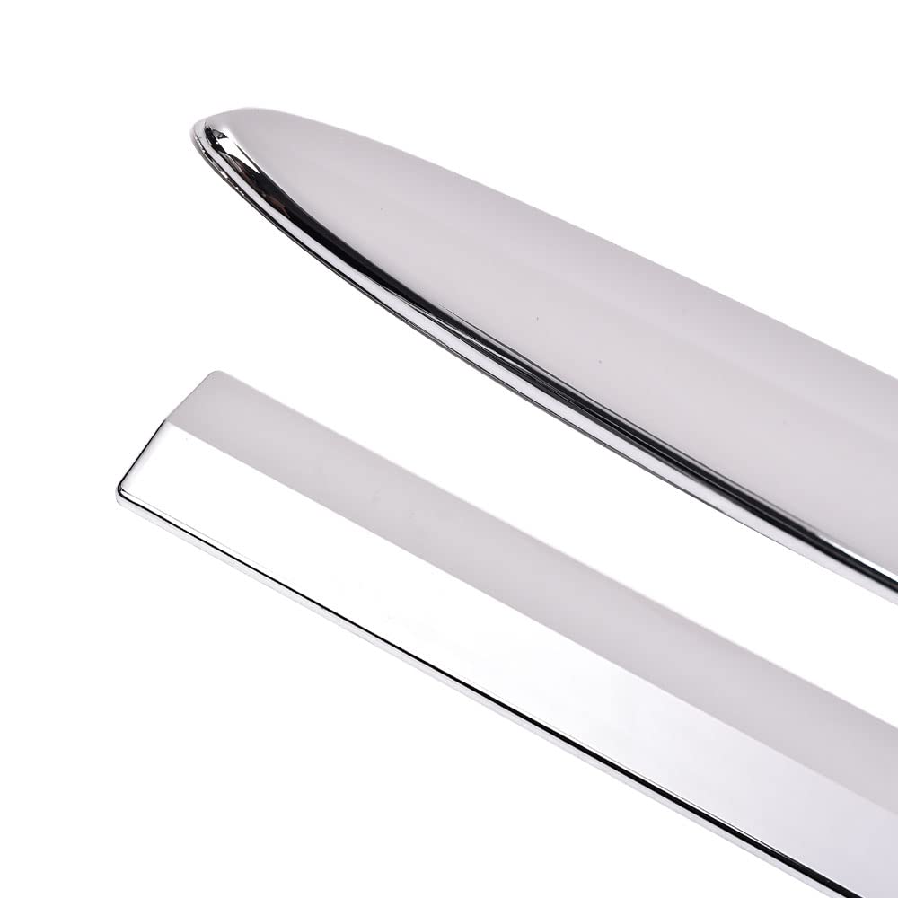 G-PLUS Body Side Moldings Trim 2" Compatible with 2019-2021 Chevy Silverado Crew Cab,Chrome Garnish,4pcs