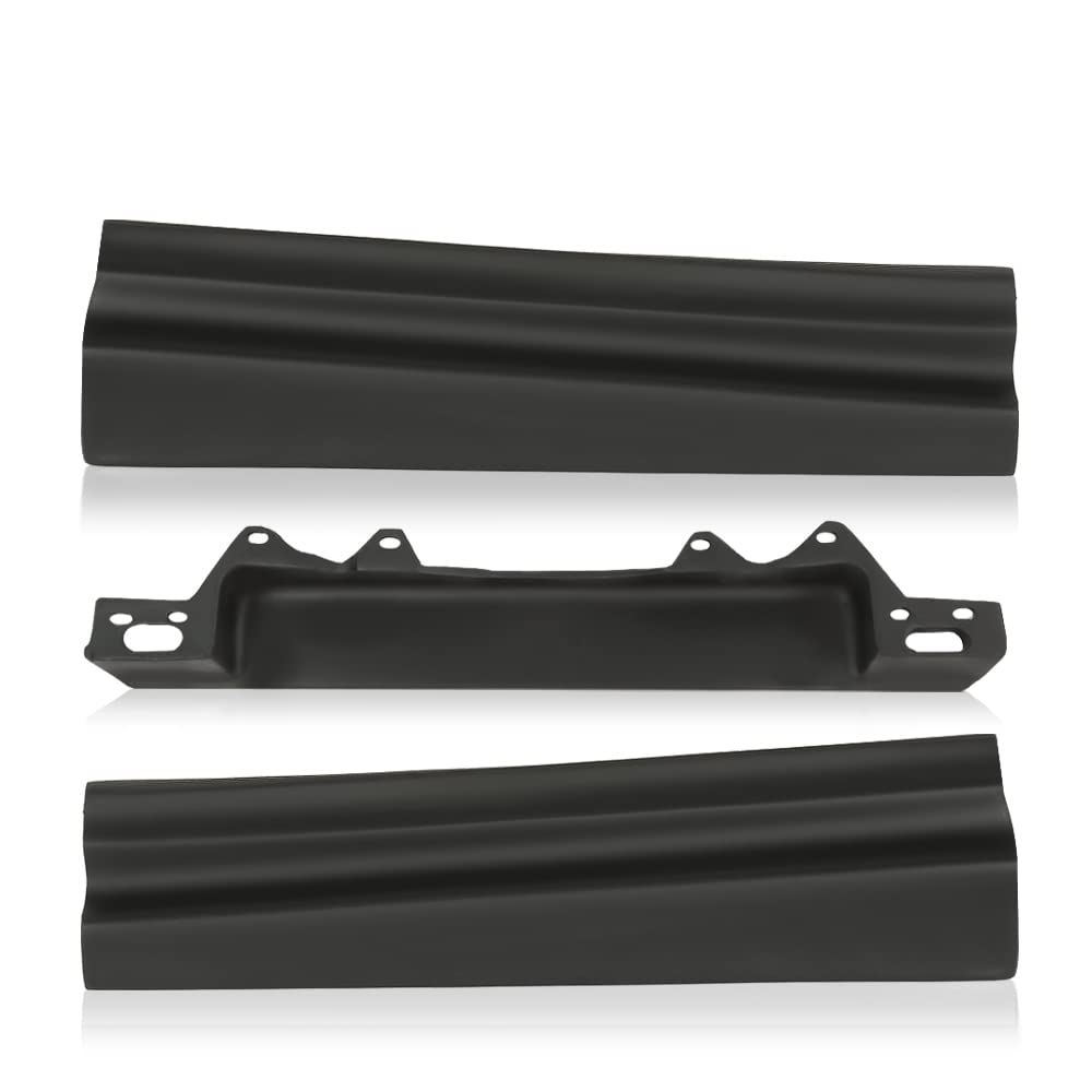 G-PLUS Rear Trunk License Filler Set Compatible with Cadillac Deville 1980-1992 /Fit for Cadillac Fleetwood 1980-1992 /Fit Cadillac Brougham 1980-1992 Black Bumper Filler 3pcs