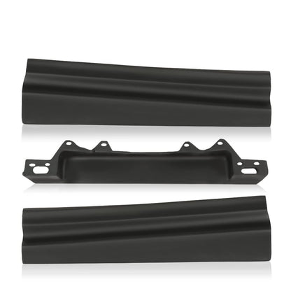 G-PLUS Rear Trunk License Filler Set Compatible with Cadillac Deville 1980-1992 /Fit for Cadillac Fleetwood 1980-1992 /Fit Cadillac Brougham 1980-1992 Black Bumper Filler 3pcs