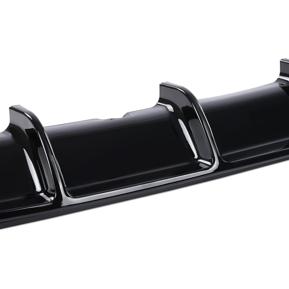 G-PLUS Lower Rear Bumper Diffuser Lip Decor Compatible with 12-18 BMW F30 F35 3-Series 328i M-Sport or Mtech