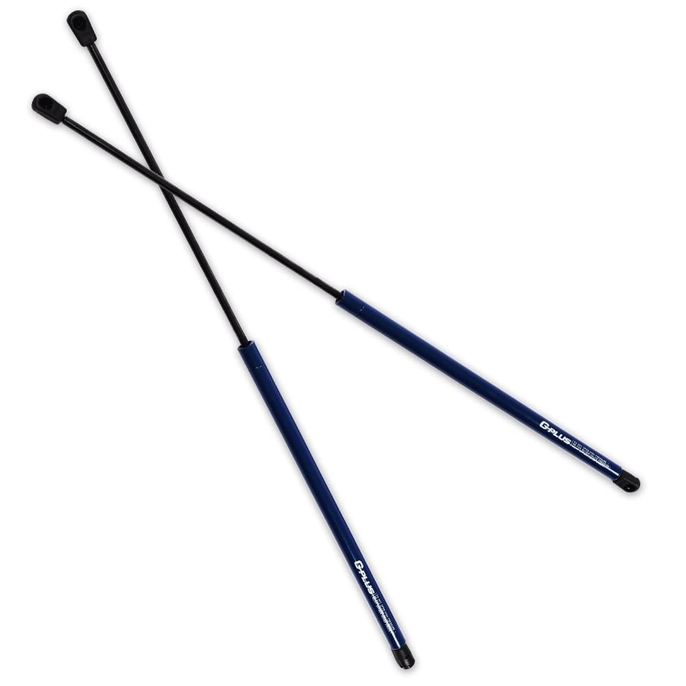 G-PLUS 15 Inches 80lb/380N Gas Hood Struts, Gas Shock Lift Supports Compatible with 1997-2006 F150 F250 Expedition Front Hood Gas Spring (Blue)