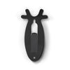 G-PLUS 1 Pack of Wall Hanger Hook European Antler Style Wall Mount Bracket for Hanging Mounting Deer, Antler S, Whitetail Deer, Mule Deer and Many Other Animals Living Room Bedroom Home Decor Black