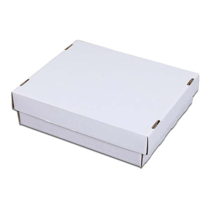 G-PLUS Trading Card Storage Box 3200 Count White Corrugated Cardboard Box Versatile Card Storage Box (Card not included)