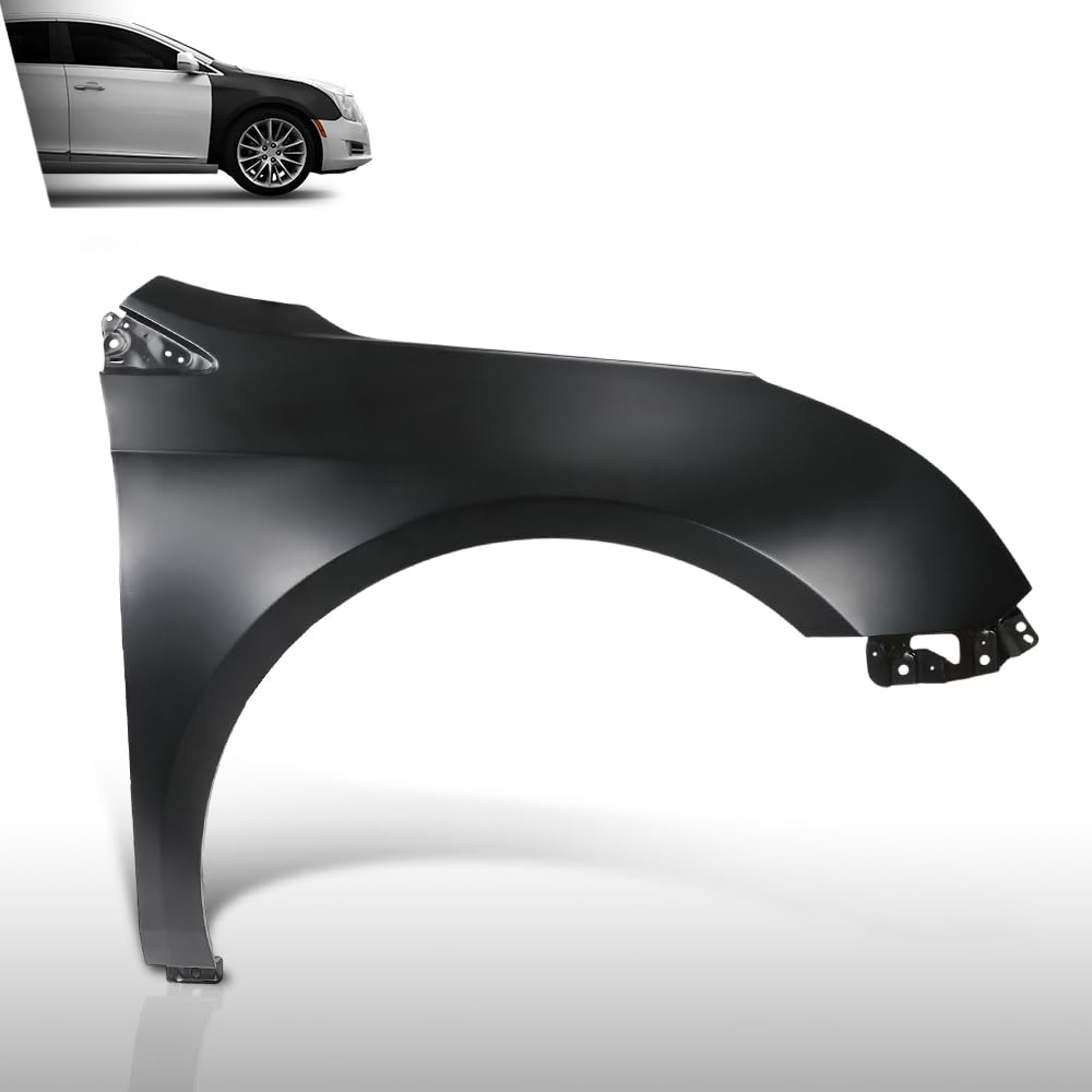 G-PLUS Front Fender Passenger Right Side Compatible with Cadillac XTS 2013-2017 Fit XTS Vsport Platinum 2014-2017 Fit Cadillac XTS Vsport Premium 2014-2016 23149538, GM1241379 Black