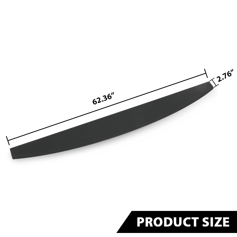G-PLUS Tailgate Spoiler Cap Molding Compatible with Ram 2500 3500 2019-2022 68364364AA Black Textured Tailgate Trim Cover 62.36"
