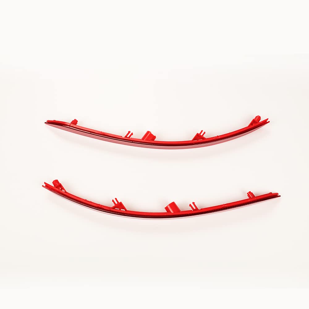 G-PLUS Bumper Reflector Set Compatible with 2017-2018 Elantra Red Rear Left & Right Side