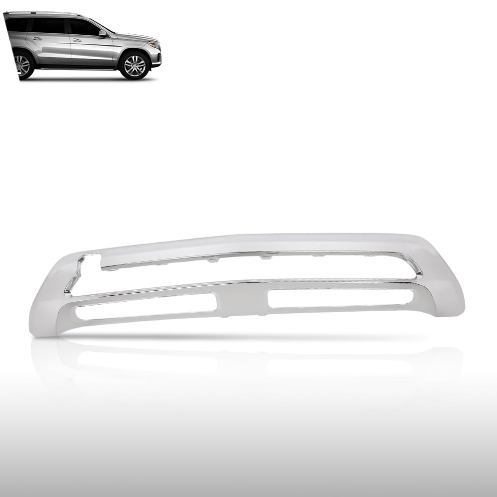 G-PLUS Front Bumper Face Bar Trim Molding Step Pad Compatible with Benz GLS450 2017-2019 1668850501, 1668852138 Silver