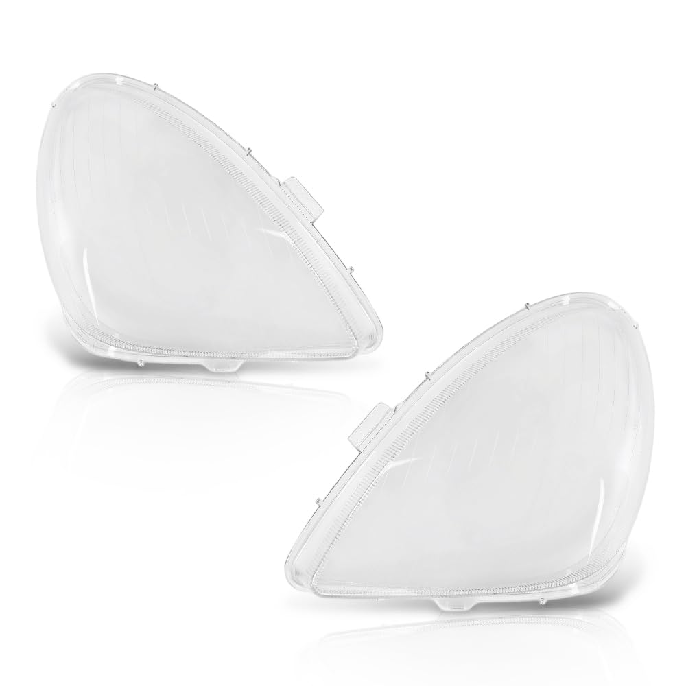 G-PLUS Headlight Lens Cover Compatible with Benz R171 SLK 2005-2011 Left & Right Pair Front Headlamp Lens Cover Clear