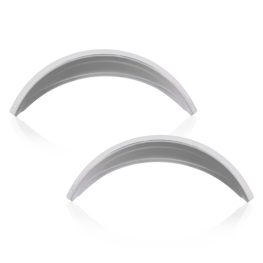 G-PLUS Headlight Headlamp Visors Pair 7" Heavy Duty Chrome Shields Trim Caps