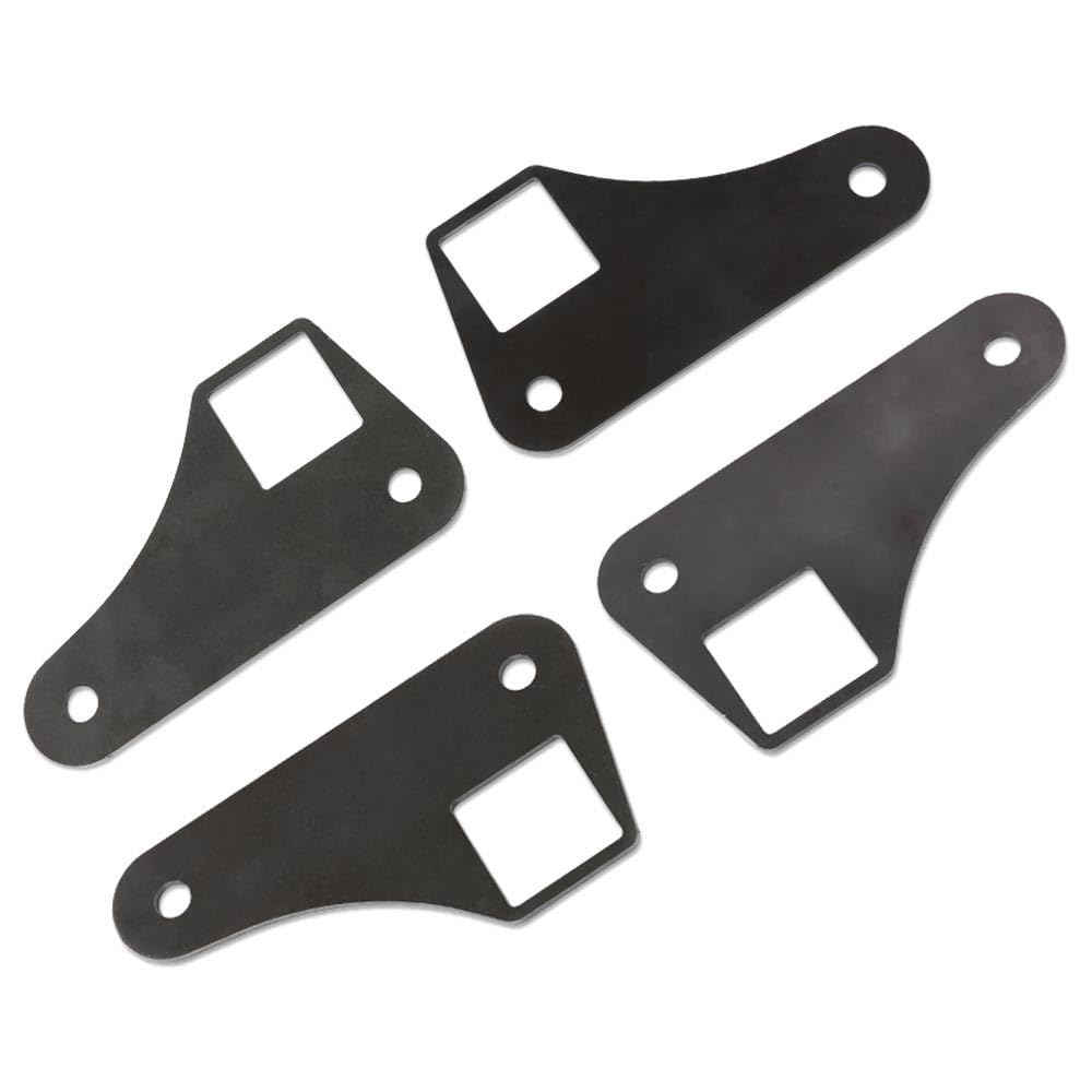 G-PLUS Square Tubing Air Ride Brackets Ladder Bar Mounting Parallel 4 Link Tabs 2"