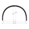 G-PLUS Fender Flares Trim Compatible with Dodge Durango 2011-2021 Front Driver and Passenger Side CH1291112, CH1290112, 57010620AE, 57010620AD, 57010621AE, 57010621AD