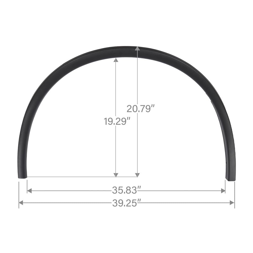 G-PLUS Fender Flares Trim Compatible with Dodge Durango 2011-2021 Front Driver and Passenger Side CH1291112, CH1290112, 57010620AE, 57010620AD, 57010621AE, 57010621AD