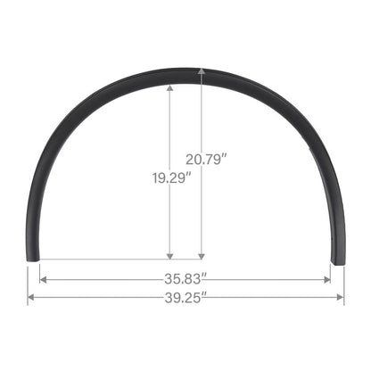 G-PLUS Fender Flares Trim Compatible with Dodge Durango 2011-2021 Front Driver and Passenger Side CH1291112, CH1290112, 57010620AE, 57010620AD, 57010621AE, 57010621AD