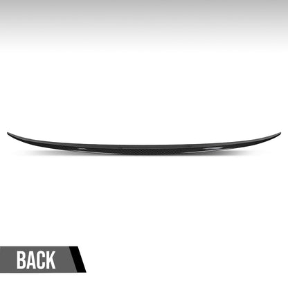 G-PLUS Rear Trunk Spoiler Wing Compatible with BMW F10 5 Series 4 Door Sedan Model 2011-2015 Fit BMW F10 M5 Sedan 2011-2015 Not Fit Wagon Model Trunk Spoiler Wing Carbon Fiber Black