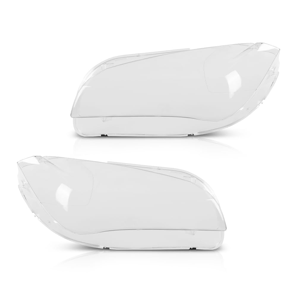 G-PLUS Clear Headlight Lens Replace Cover Compatible with BMW X1 E84 2010-2015 Left and Right Side