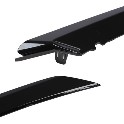 G-PLUS Front Grille Headlight Trim Molding Black Pair - Compatible with Toyota Camry Hybrid SE 2018-2021 / Camry SE Nightshade 2020 - 5271206100, 5271306100 Glossy Black