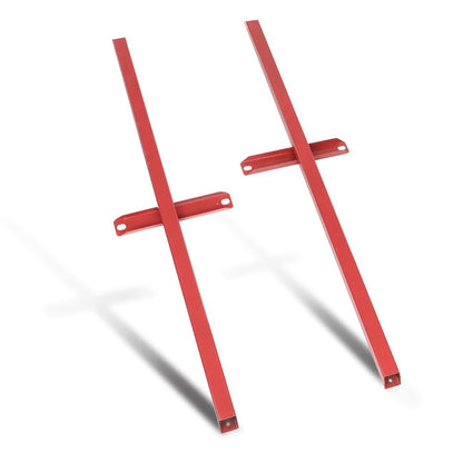 G-PLUS Subframe Connectors Control Arm Compatible with Ford Mustang 1979-2004 Fit Ford Cobras 1993-1998 (Not Fit 1999-2004 Cobras with IRS) Red