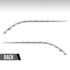G-PLUS Rear Left and Right Bumper Trim Chrome Molding Compatible with Benz E300 4Matic Sedan 4-Door 2012-2013 Fit Benz E350 Bluetec Sedan 4-Door 2011-2013 2128852221, 2128852121 Silver
