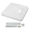 G-PLUS Replacement Roof Vent Cover Camper RV Trailer 14" x 14" Fit for Ventline pre-2008 and Elixir Style Pin 1994 and Newer White 2pcs, Accessories is not assembled