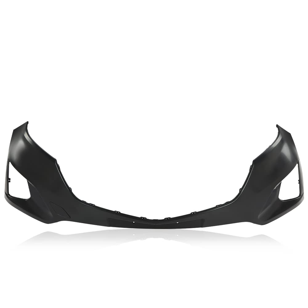 G-PLUS Front Bumper Cover Primed Compatible with Chevy Equinox 2018 2019 2020 Black Bumper Cover