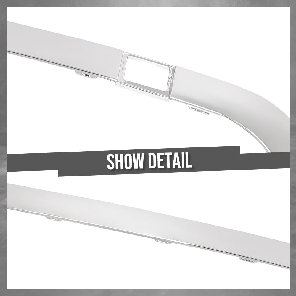 G-PLUS Rear Upper Bumper Face Bar Trim Molding Compatible with Benz GL350 GL450 GL550 2013-2016 1668851001, 1668851274 Silver