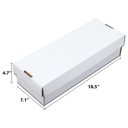 G-PLUS 2-Cell Trading Card Storage Box 1600 Count Corrugated Cardboard Box Holds over 300 3x4 Toploads Sports/Trading Card (Card not included)
