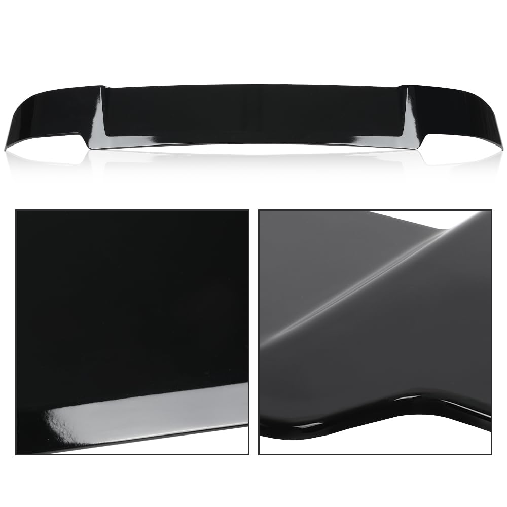 G-PLUS Rear Tail Spoiler Wing Compatible with Defender 90 2-Door / 110 4-Door 2020 2021 2022 Roof Spoiler Glossy Black ABS Plastic