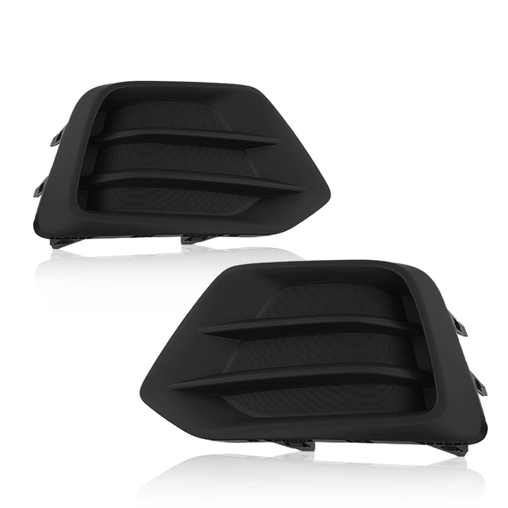 G-PLUS Fog Light Cover Driver and Passenger Side Compatible with Chevy Trax 2017-2022 Front Bumper Fog Lamp Cover 42537708 GM1039226 42537707 GM1038226