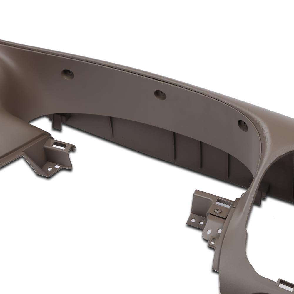 G-PLUS Dash Pad Bezel Graphite & Center Dash Radio Bezel Fit Ford F150 / Ford Expedition 1997-2003 Brown