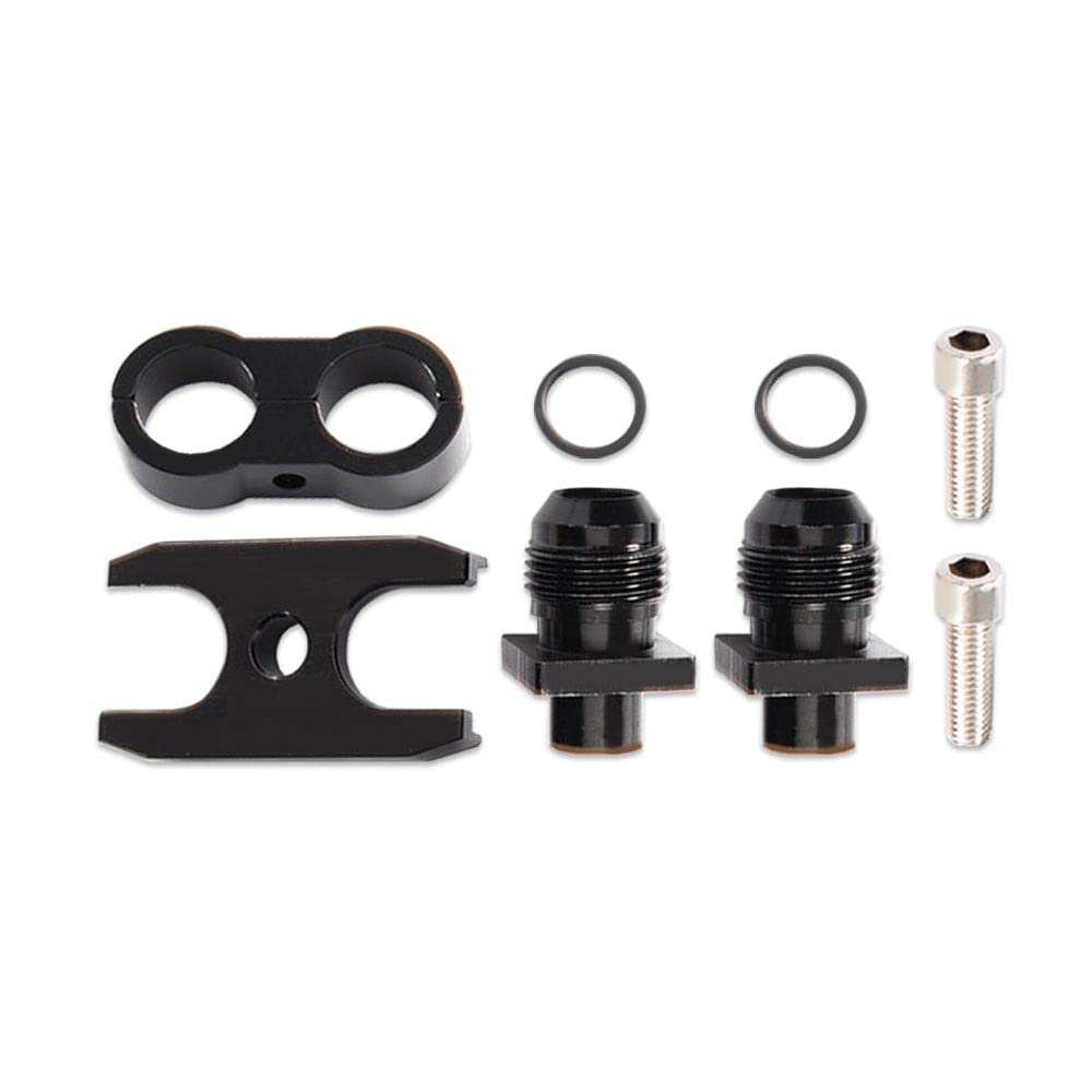 G-PLUS Engine Transmission Oil Cooler Kit Upgrade 25 Row Aluminum Compatible With BMW 3 SERIES 335I E90 E92 N54 Black