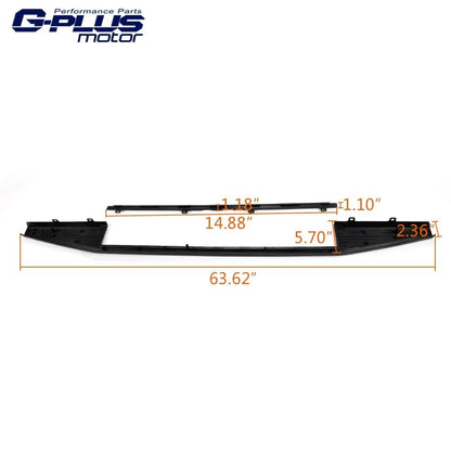G-PLUS Top Flex Step Tailgate Molding Cover Trim Cap Compatible with 2015-2018 Ford F150 FL3Z-9941018-AB & FL3Z-1540602-AA Black