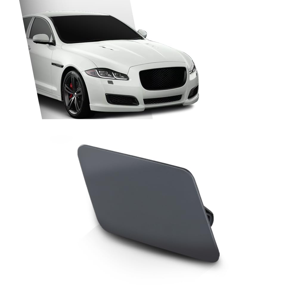 G-PLUS Headlight Washer Cover Cap Right Side Compatible with Jaguar XJ 2011-2018,Fit Jaguar XJR (submodel: Base, L) 2014-2017,Fit Jaguar XJR575 Base 2018