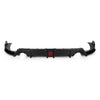 G-PLUS Rear Bumper Lip Diffuser LED Light Compatible with Honda Civic 2016 2017 2018 2019 2020 2021 Gloss Black
