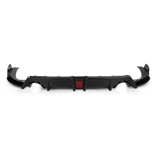 G-PLUS Rear Bumper Lip Diffuser LED Light Compatible with Honda Civic 2016 2017 2018 2019 2020 2021 Gloss Black