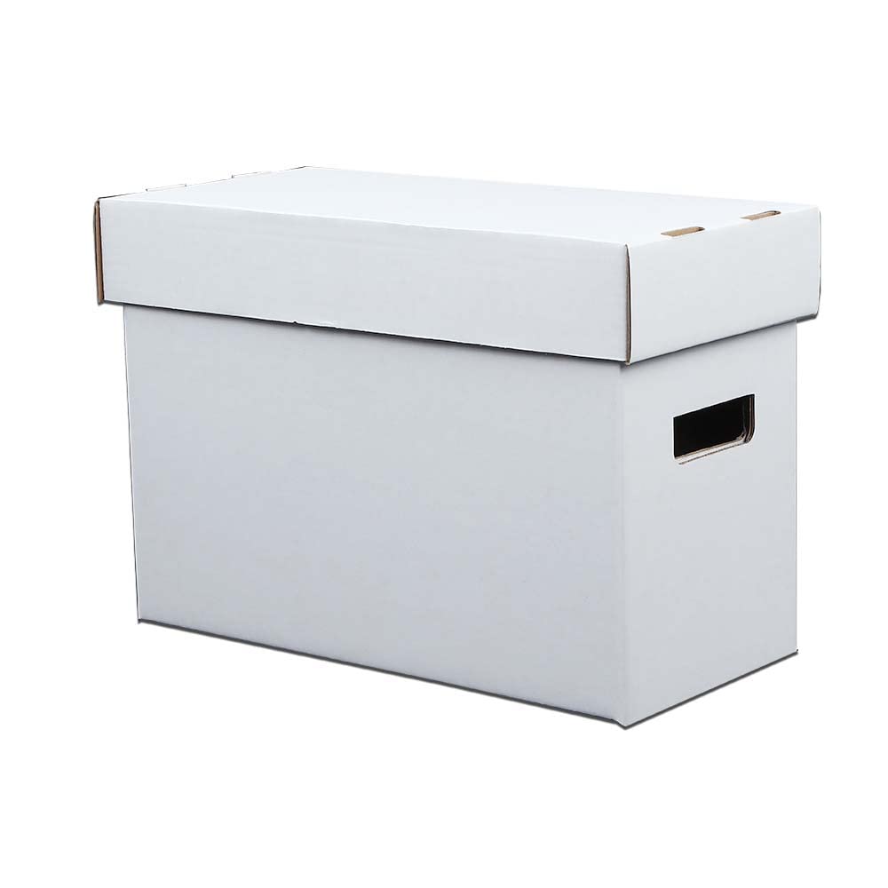 G-PLUS Comic Book Storage Comic Book Box Holds 150-175 Comics Collapsible and Stackable Short Box 10 Pack Moistureproof Stackable Archival Cardboard