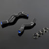 G-PLUS Silicone Radiator Coolant Hose Kit Clamps Compatible With NISSAN Sentra SPEC-V SER SE-R 2000 2001 2002 2003 2004 2005 2006 Black 2PCS