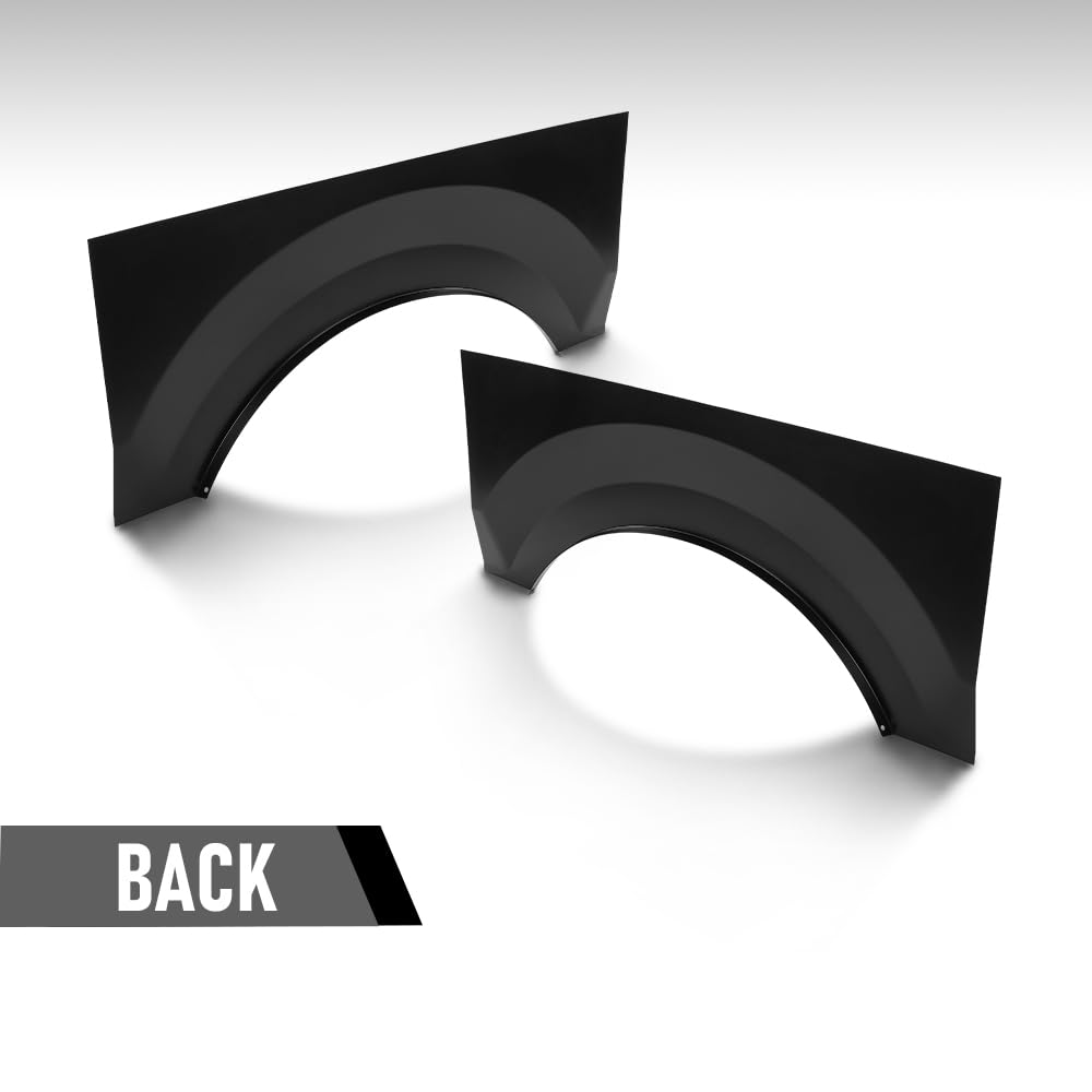 G-PLUS 2PCS Rear Upper Wheel Arch Repair Panels Pair Compatible with Ford F150 Truck 2004-2008, Fit Ford F150 Super Crew/Crew Cab/Regular Cab, Black