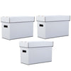 G-PLUS Comic Book Storage Comic Book Box Holds 150-175 Comics Collapsible and Stackable Short Moistureproof Box Stackable Archival Cardboard 3 Pack